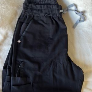 Figs black high waisted Zamora jogger.